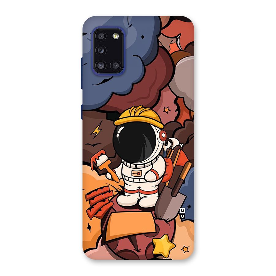 Comic Space Astronaut Back Case for Galaxy A31