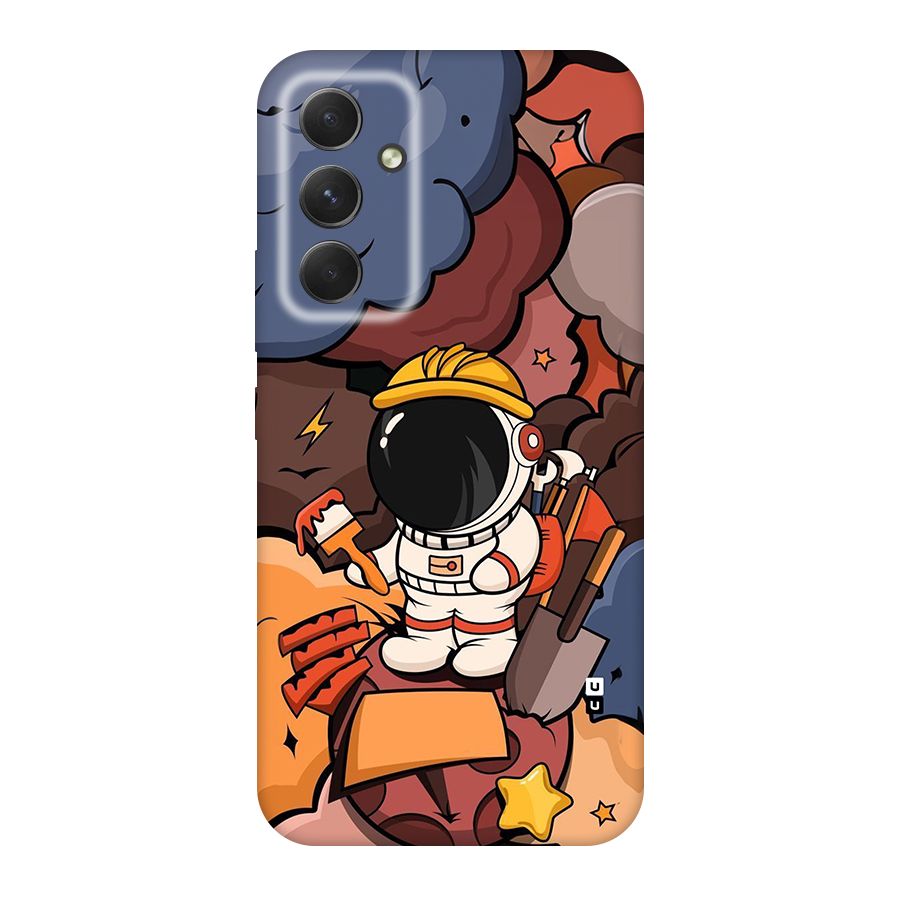 Comic Space Astronaut Back Case for Galaxy A54