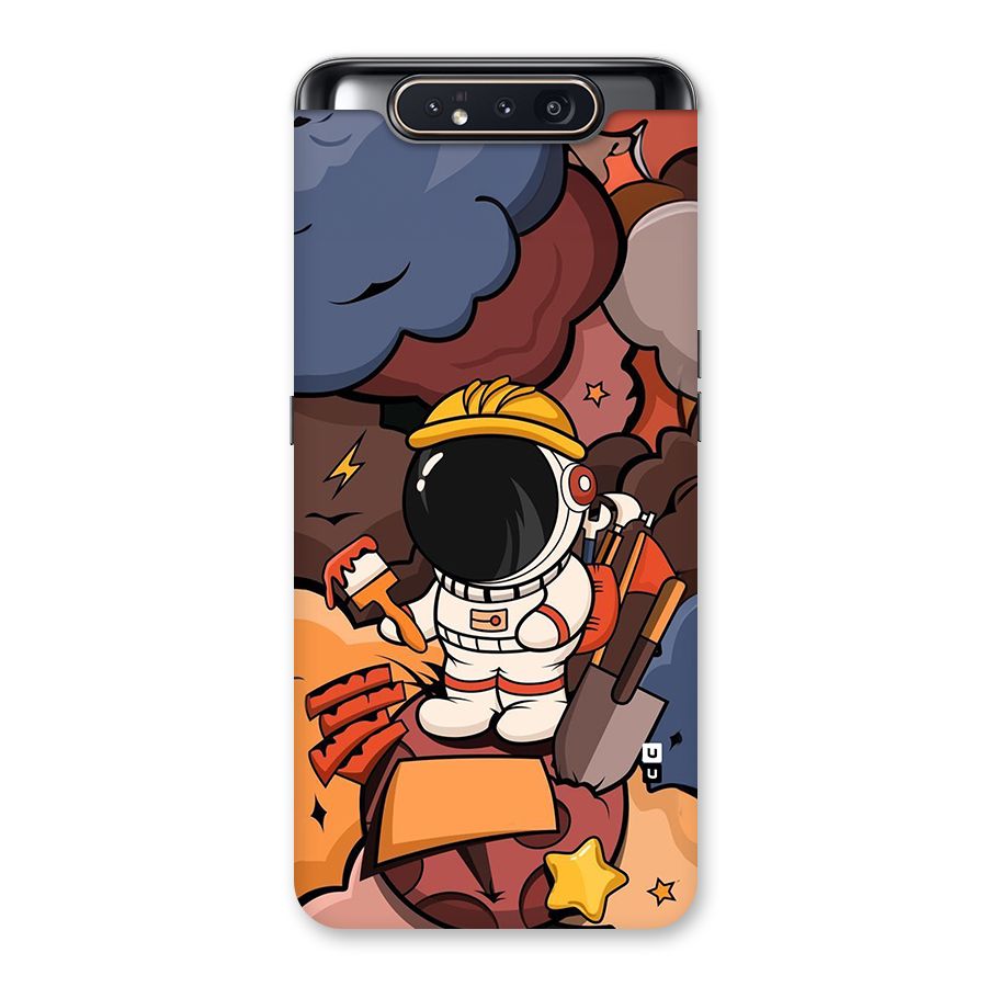 Comic Space Astronaut Back Case for Galaxy A80