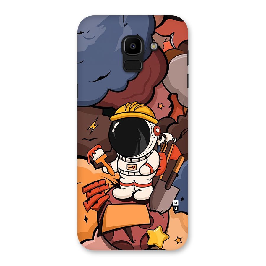 Comic Space Astronaut Back Case for Galaxy J6