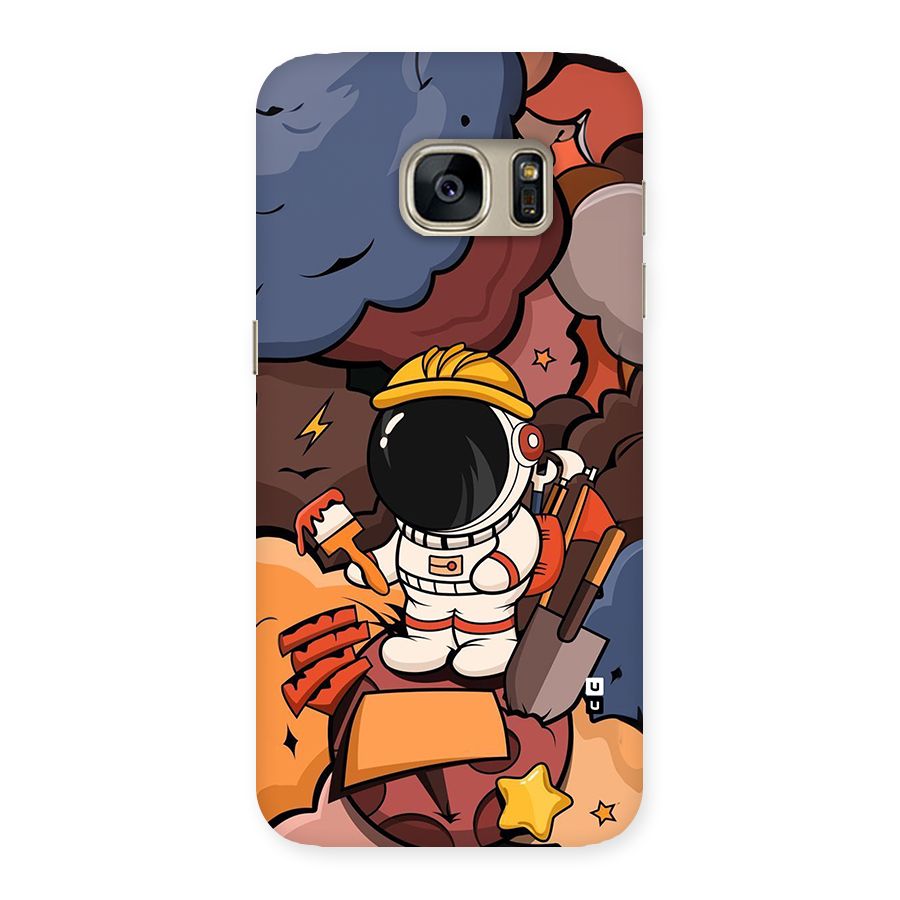 Comic Space Astronaut Back Case for Galaxy S7