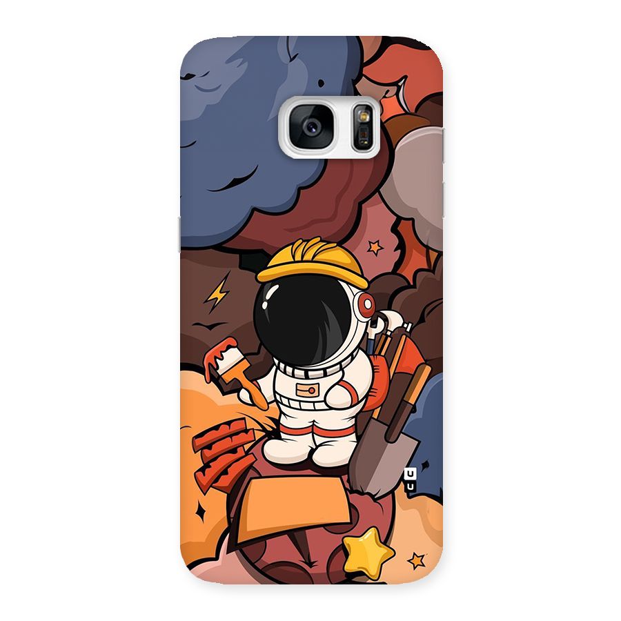 Comic Space Astronaut Back Case for Galaxy S7 Edge