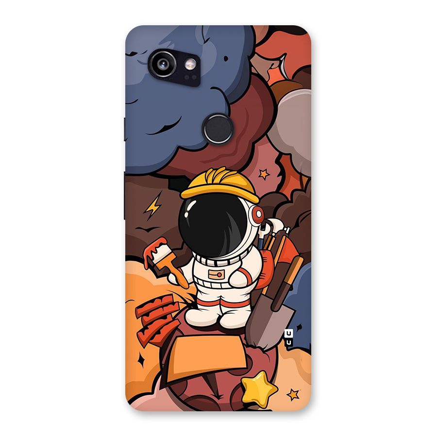 Comic Space Astronaut Back Case for Google Pixel 2 XL
