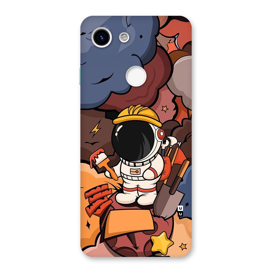 Comic Space Astronaut Back Case for Google Pixel 3