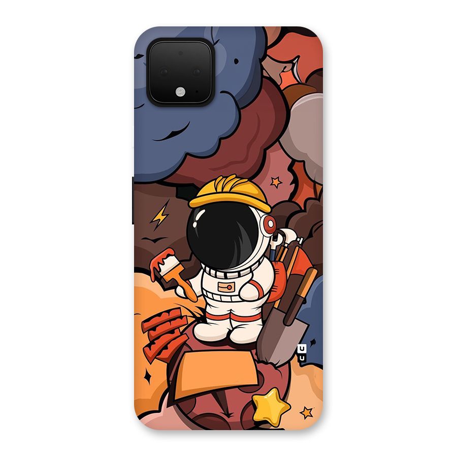 Comic Space Astronaut Back Case for Google Pixel 4 XL