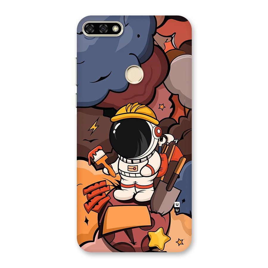 Comic Space Astronaut Back Case for Honor 7A