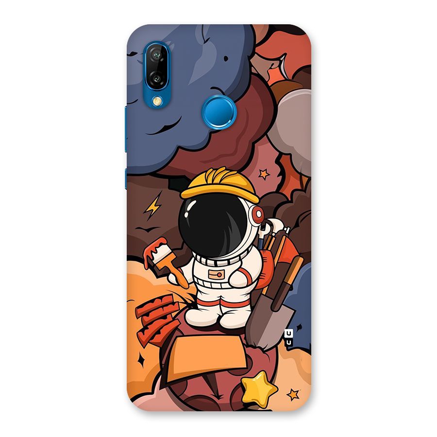 Comic Space Astronaut Back Case for Huawei P20 Lite
