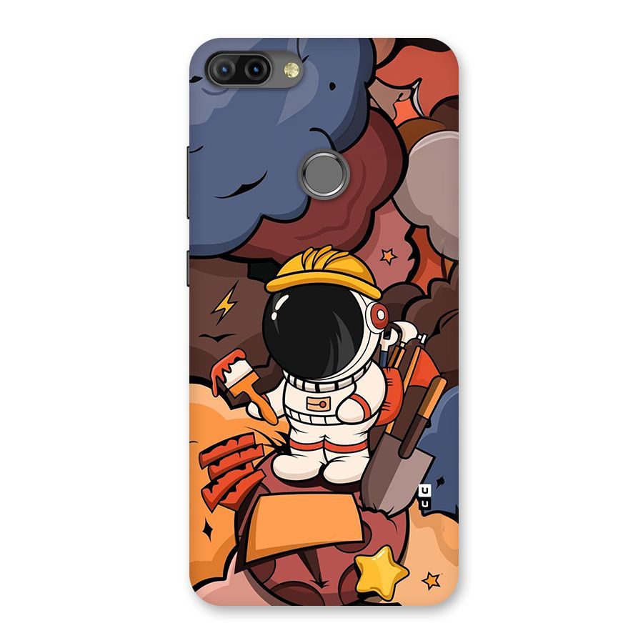 Comic Space Astronaut Back Case for Infinix Hot 6 Pro