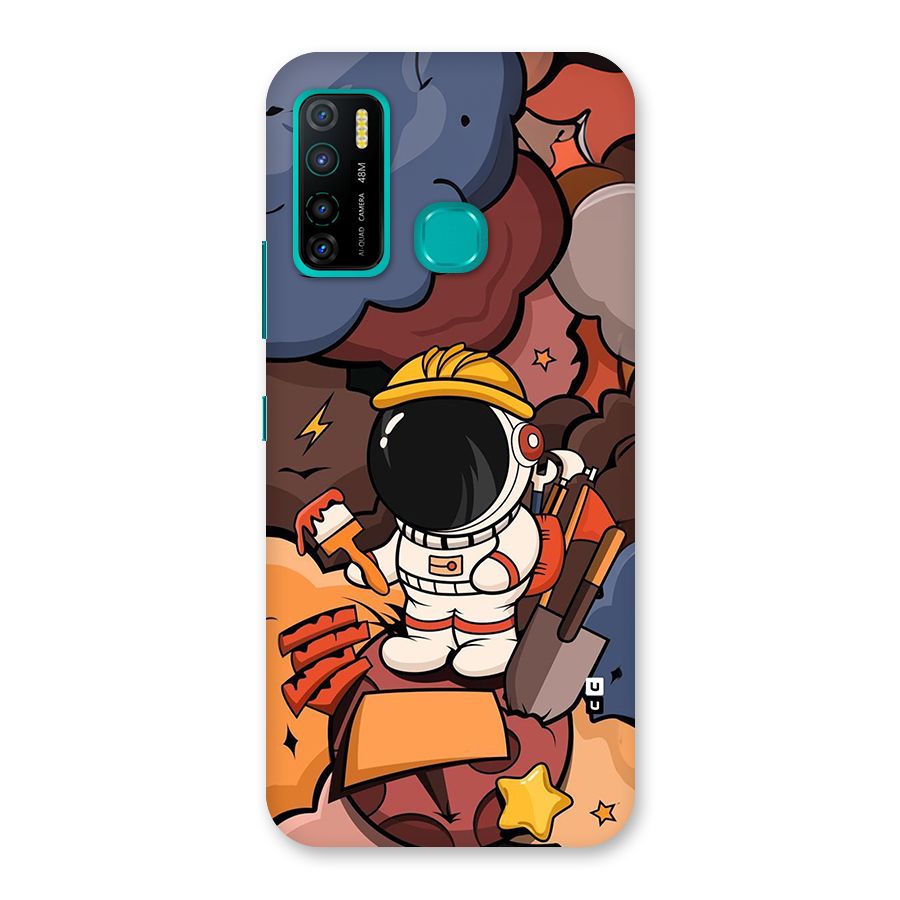 Comic Space Astronaut Back Case for Infinix Hot 9 Pro