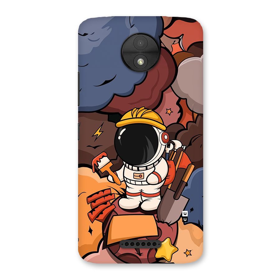 Comic Space Astronaut Back Case for Moto C