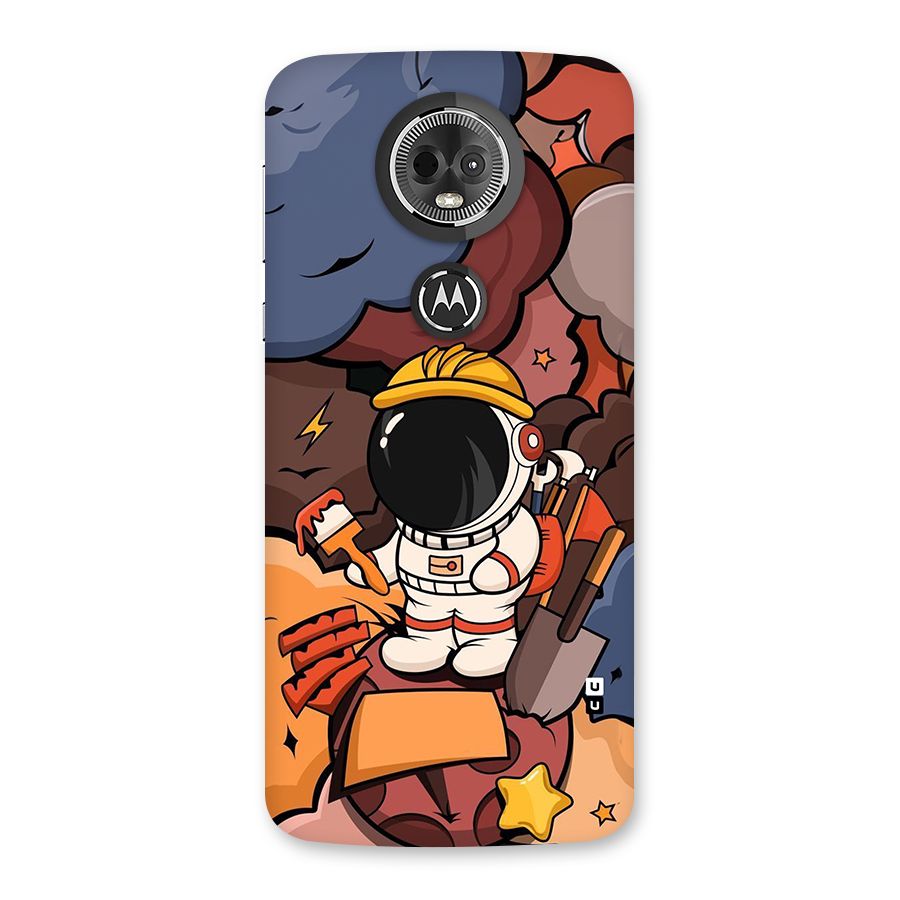 Comic Space Astronaut Back Case for Moto E5 Plus