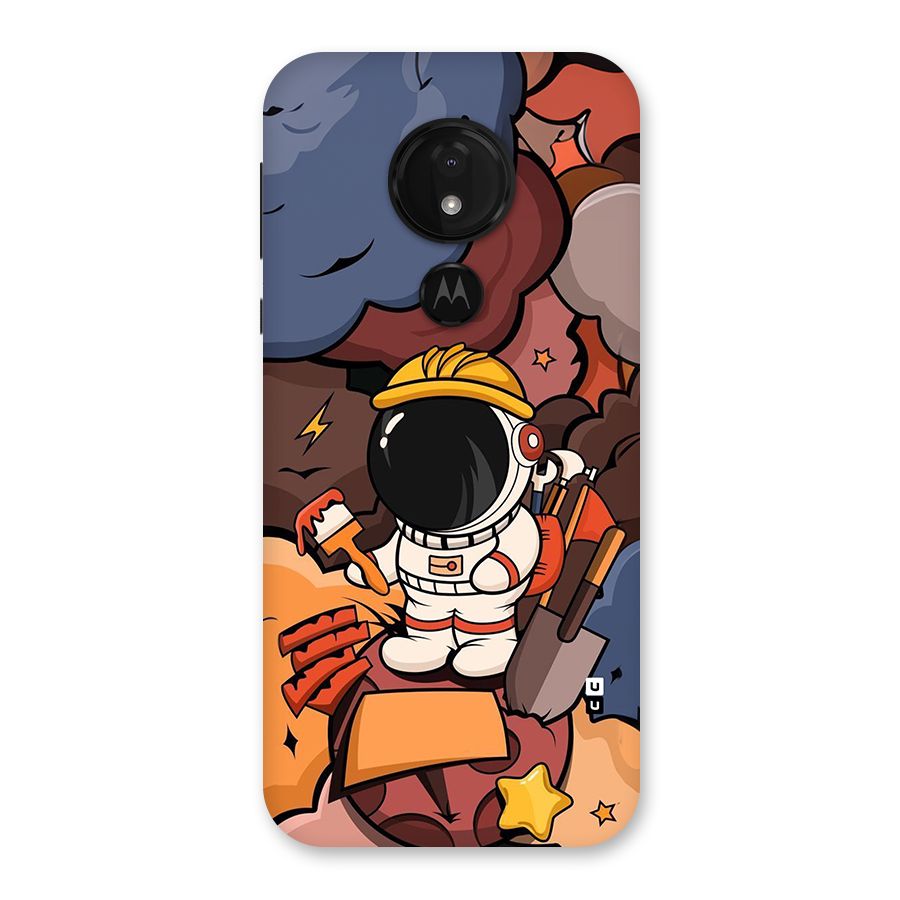 Comic Space Astronaut Back Case for Moto G7 Power