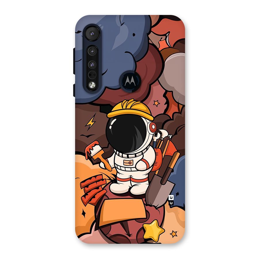 Comic Space Astronaut Back Case for Motorola One Macro