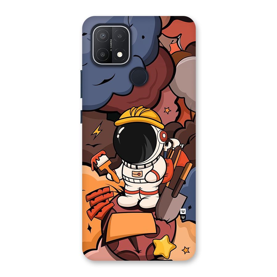 Comic Space Astronaut Back Case for Oppo A15s