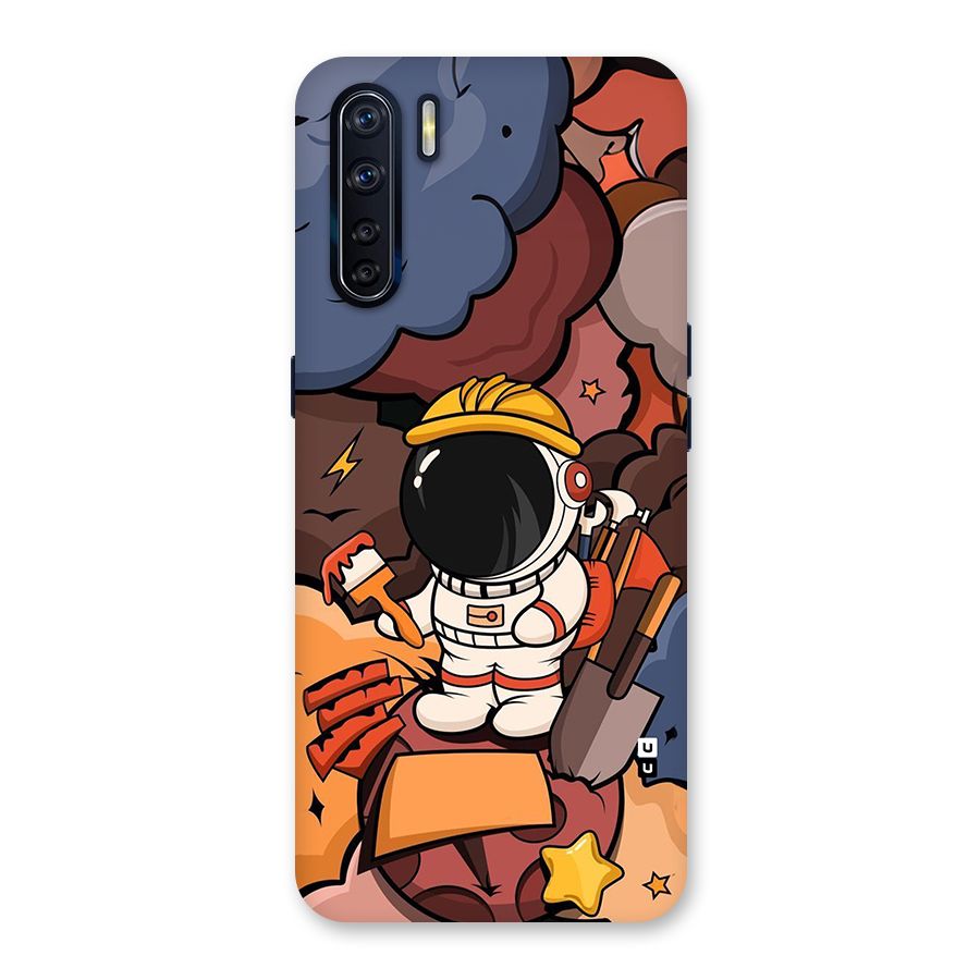 Comic Space Astronaut Back Case for Oppo F15