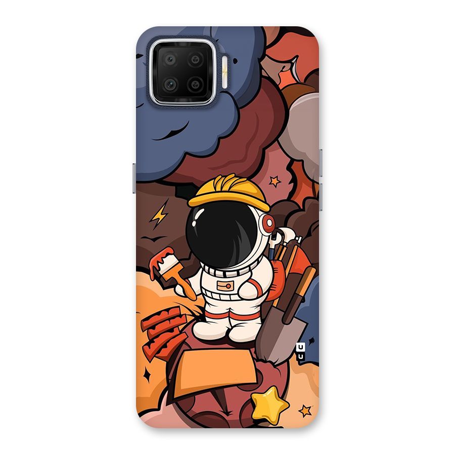 Comic Space Astronaut Back Case for Oppo F17