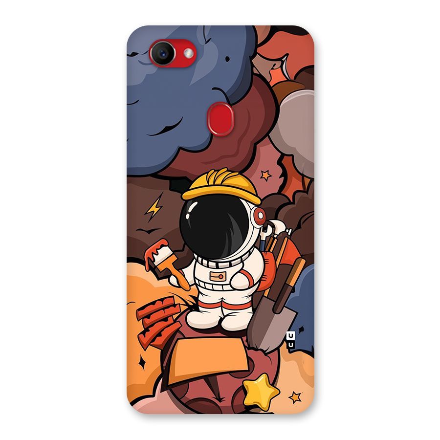 Comic Space Astronaut Back Case for Oppo F7