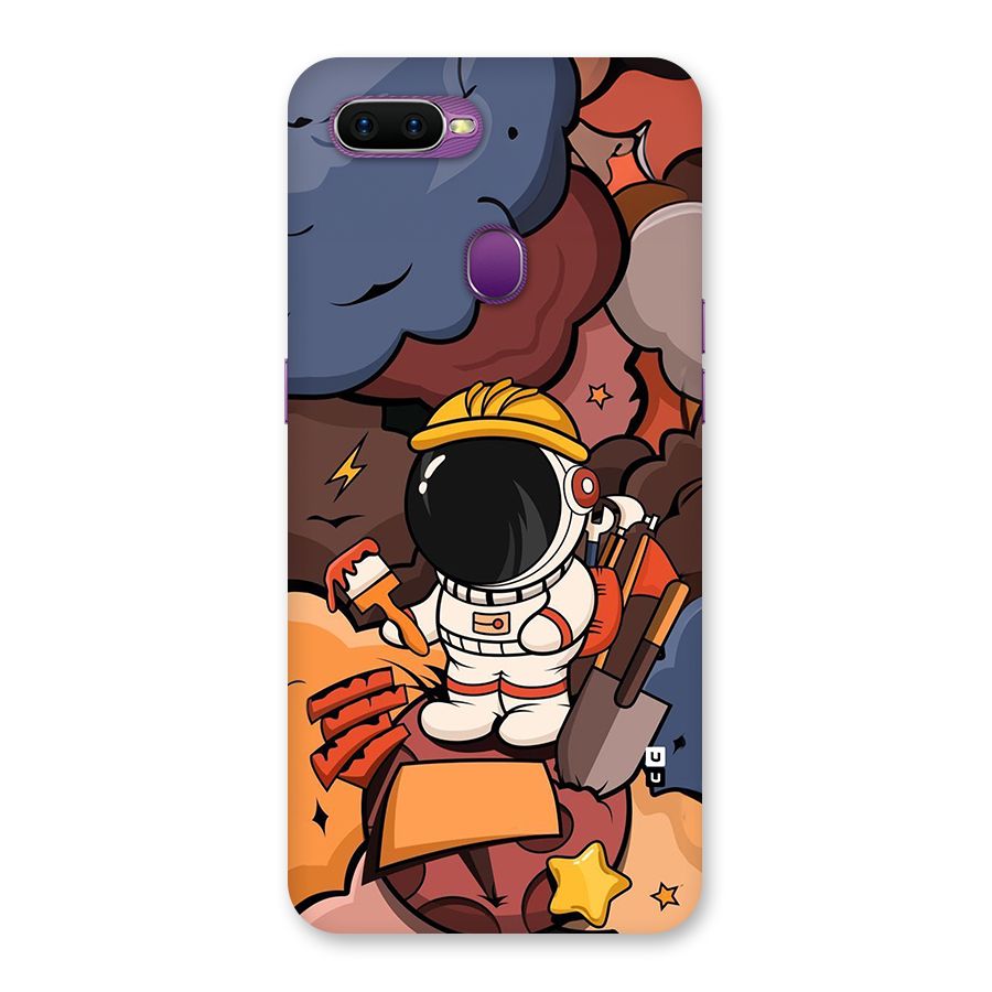 Comic Space Astronaut Back Case for Oppo F9