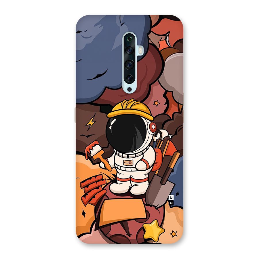 Comic Space Astronaut Back Case for Oppo Reno2 F