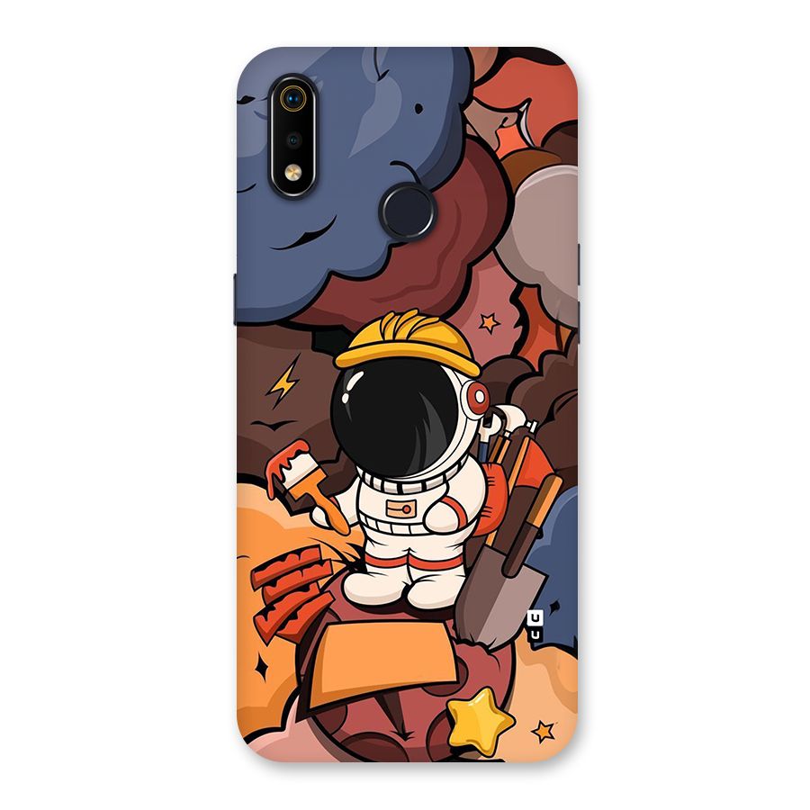 Comic Space Astronaut Back Case for Realme 3i