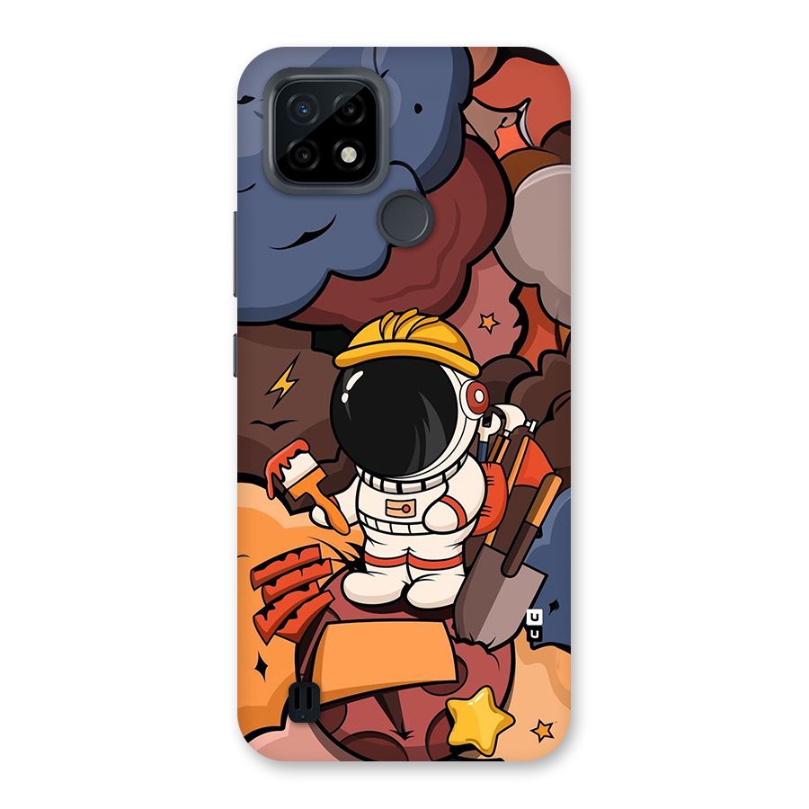Comic Space Astronaut Back Case for Realme C21