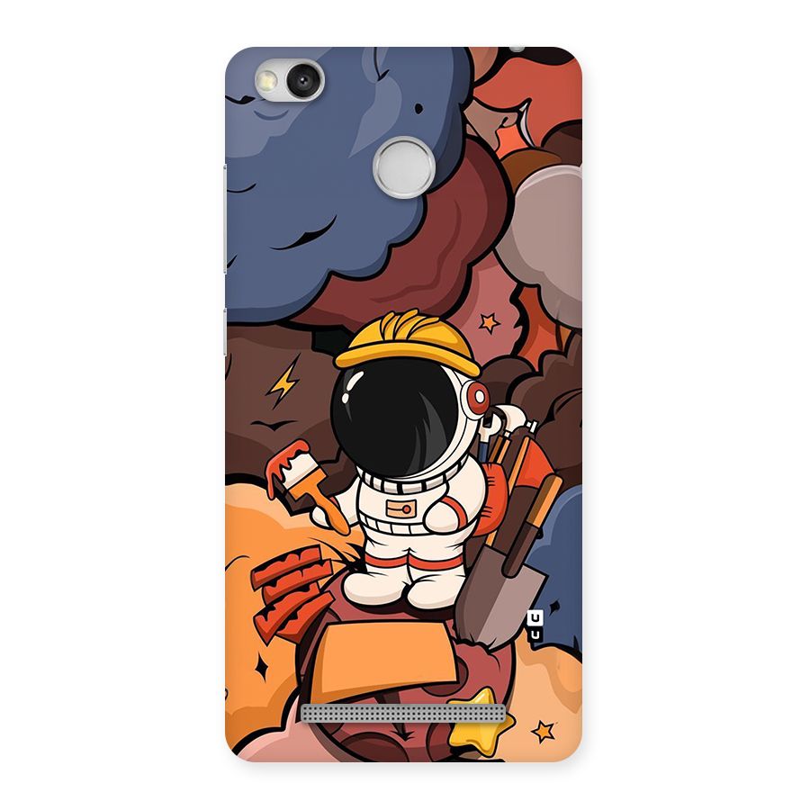 Comic Space Astronaut Back Case for Redmi 3S Prime