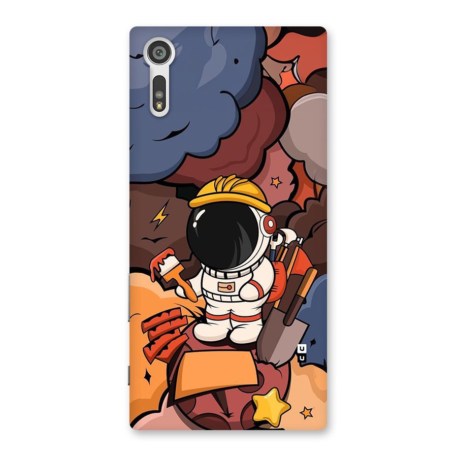 Comic Space Astronaut Back Case for Xperia XZ