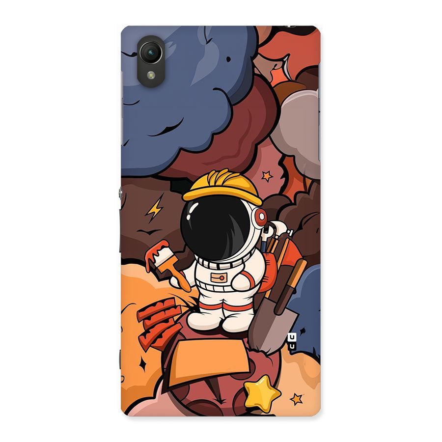 Comic Space Astronaut Back Case for Xperia Z1