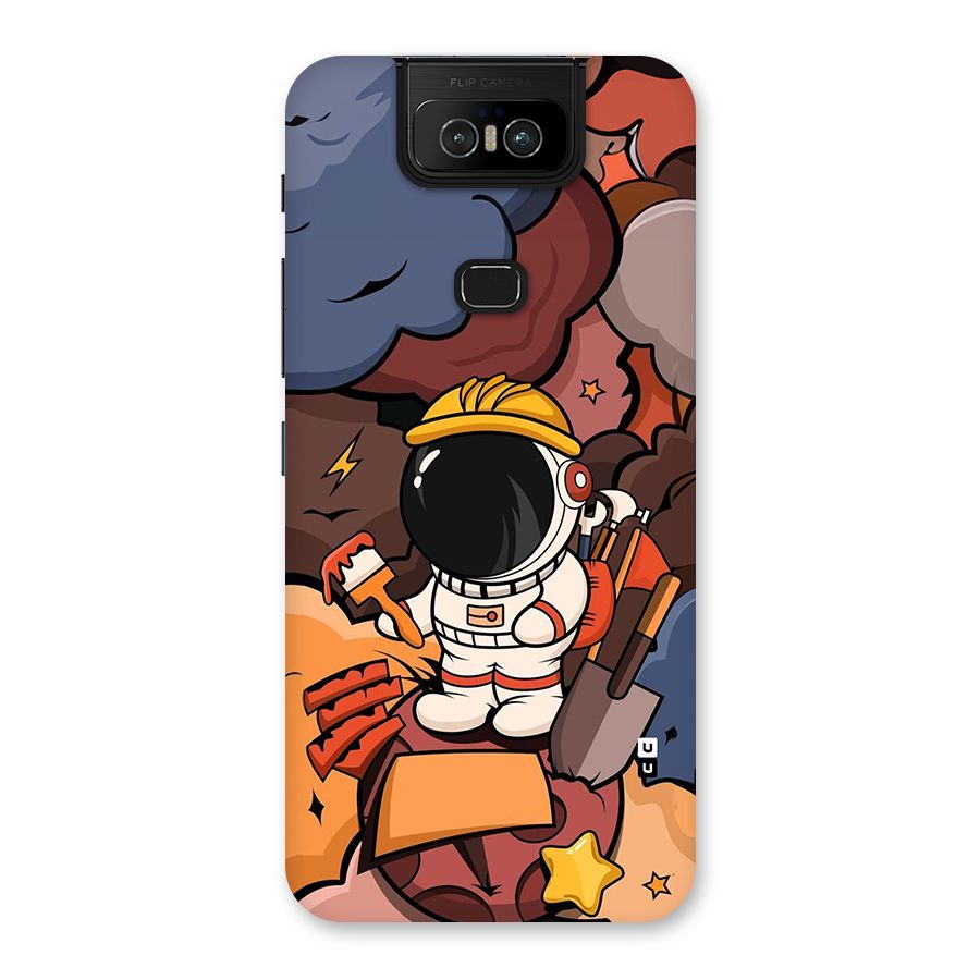 Comic Space Astronaut Back Case for Zenfone 6z