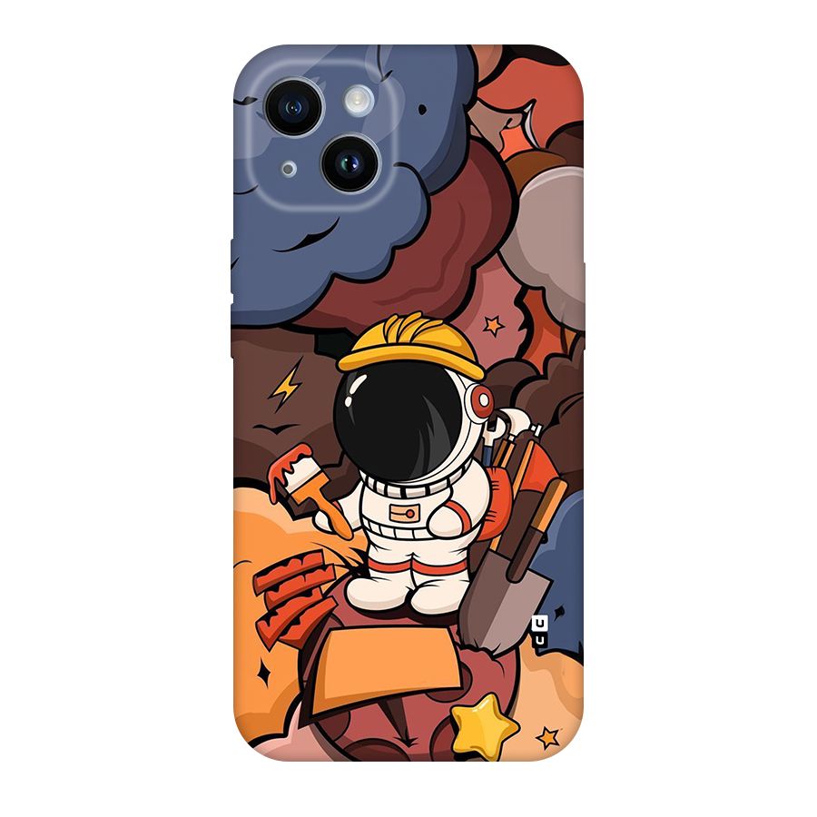 Comic Space Astronaut Back Case for iPhone 14