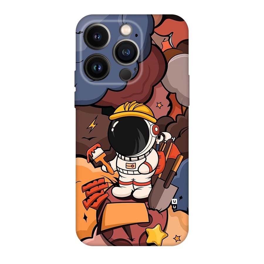 Comic Space Astronaut Back Case for iPhone 14 Pro