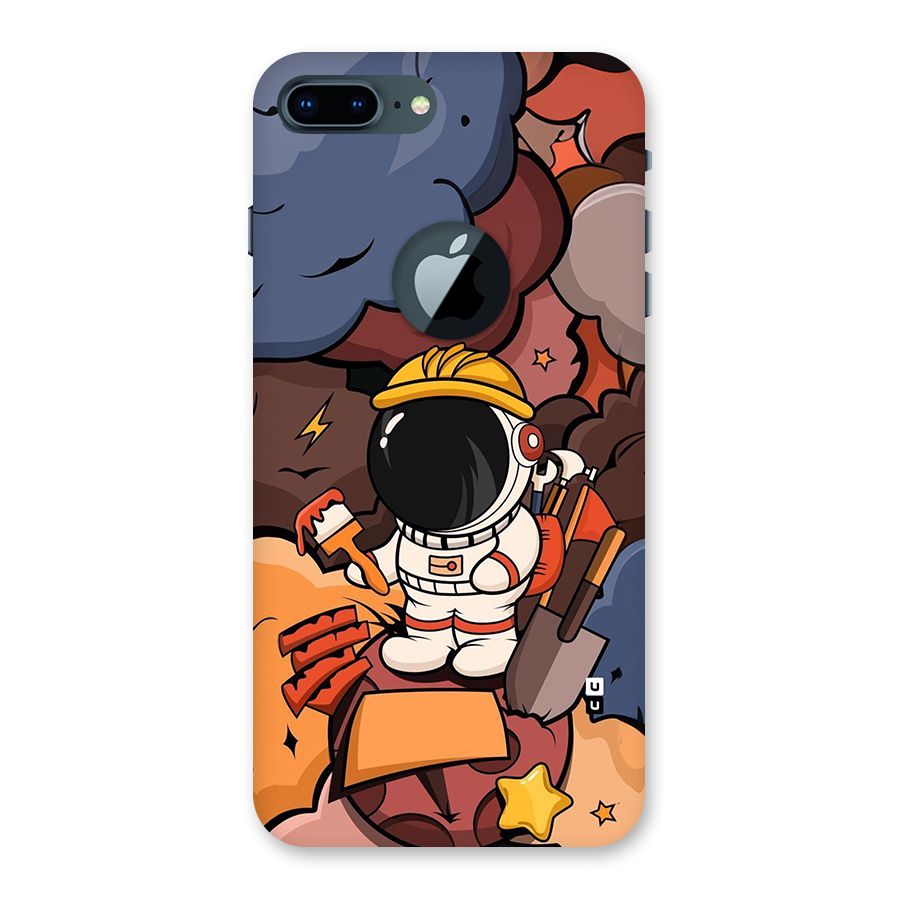 Comic Space Astronaut Back Case for iPhone 7 Plus Logo Cut