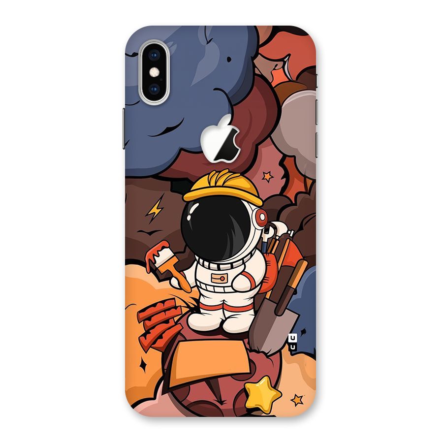Comic Space Astronaut Back Case for iPhone XS Max Apple Cut