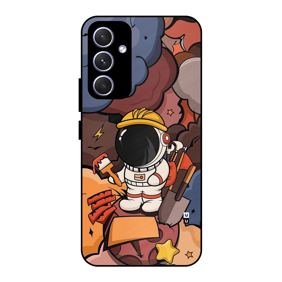 Comic Space Astronaut Metal Back Case for Galaxy A54