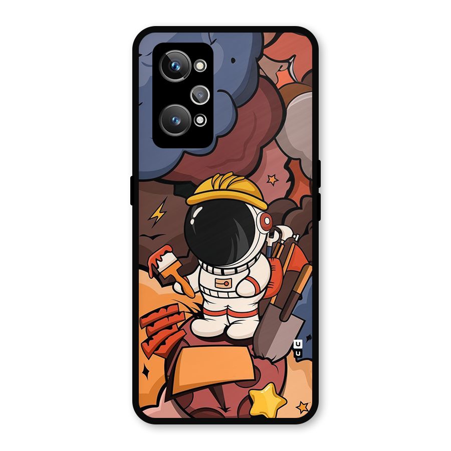 Comic Space Astronaut Metal Back Case for Realme GT Neo 3T