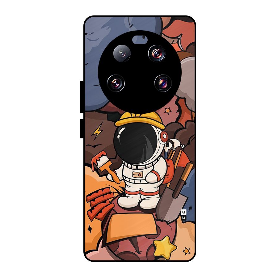 Comic Space Astronaut Metal Back Case for Xiaomi 13 Ultra