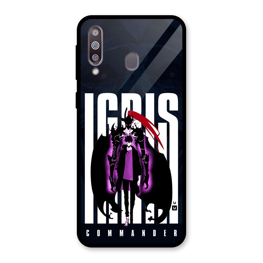 Commander Igris Glass Back Case for Galaxy M30