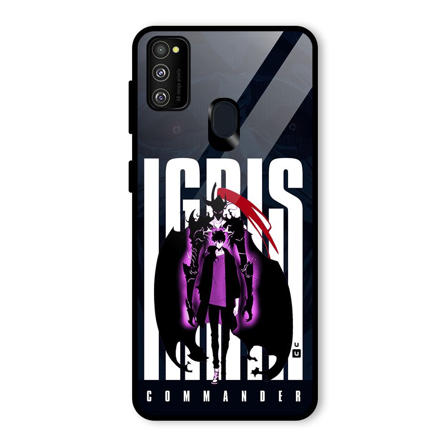 Commander Igris Glass Back Case for Galaxy M30s