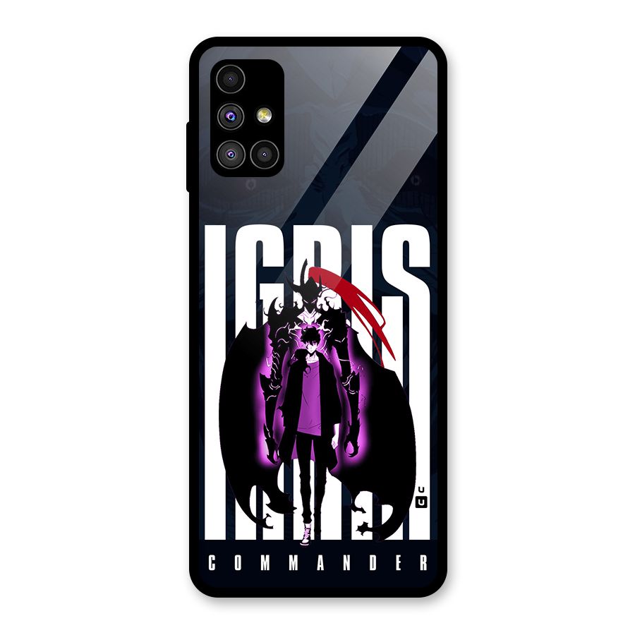 Commander Igris Glass Back Case for Galaxy M51