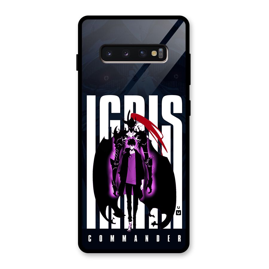 Commander Igris Glass Back Case for Galaxy S10 Plus