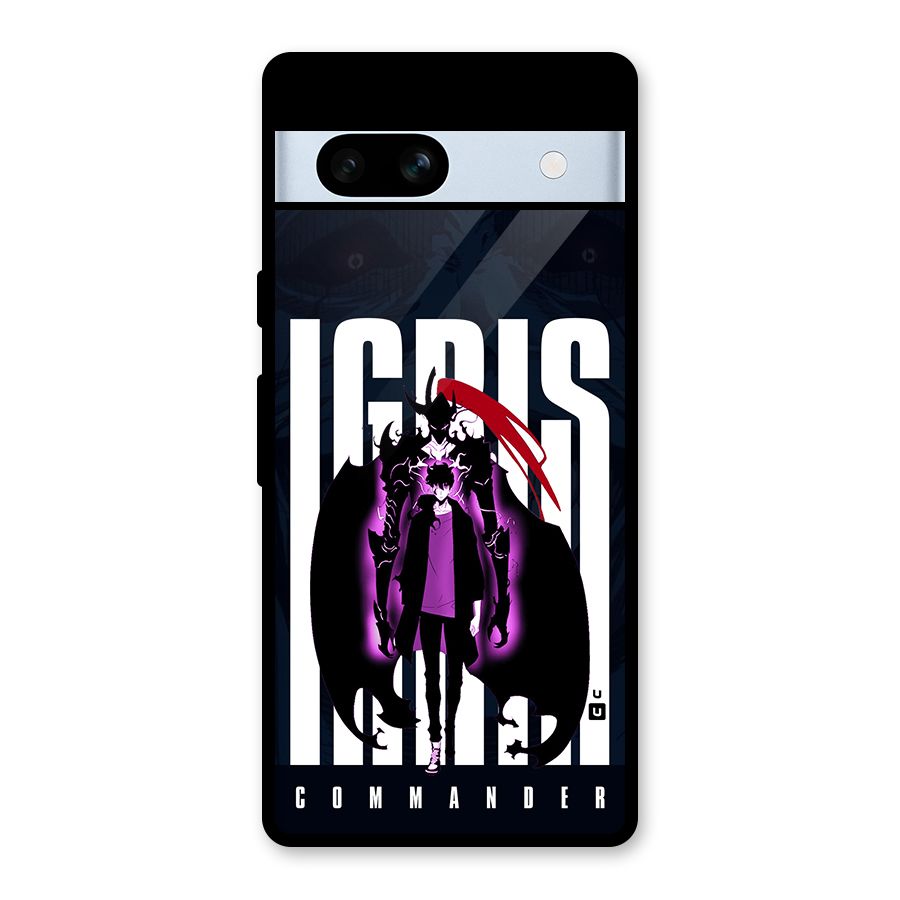 Commander Igris Glass Back Case for Google Pixel 7a