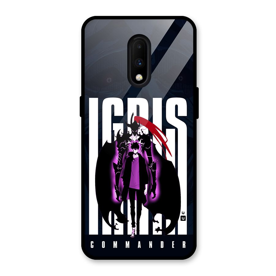Commander Igris Glass Back Case for OnePlus 7