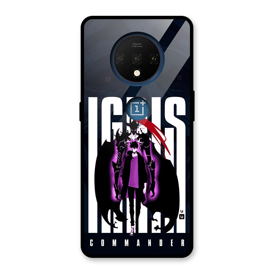 Commander Igris Glass Back Case for OnePlus 7T