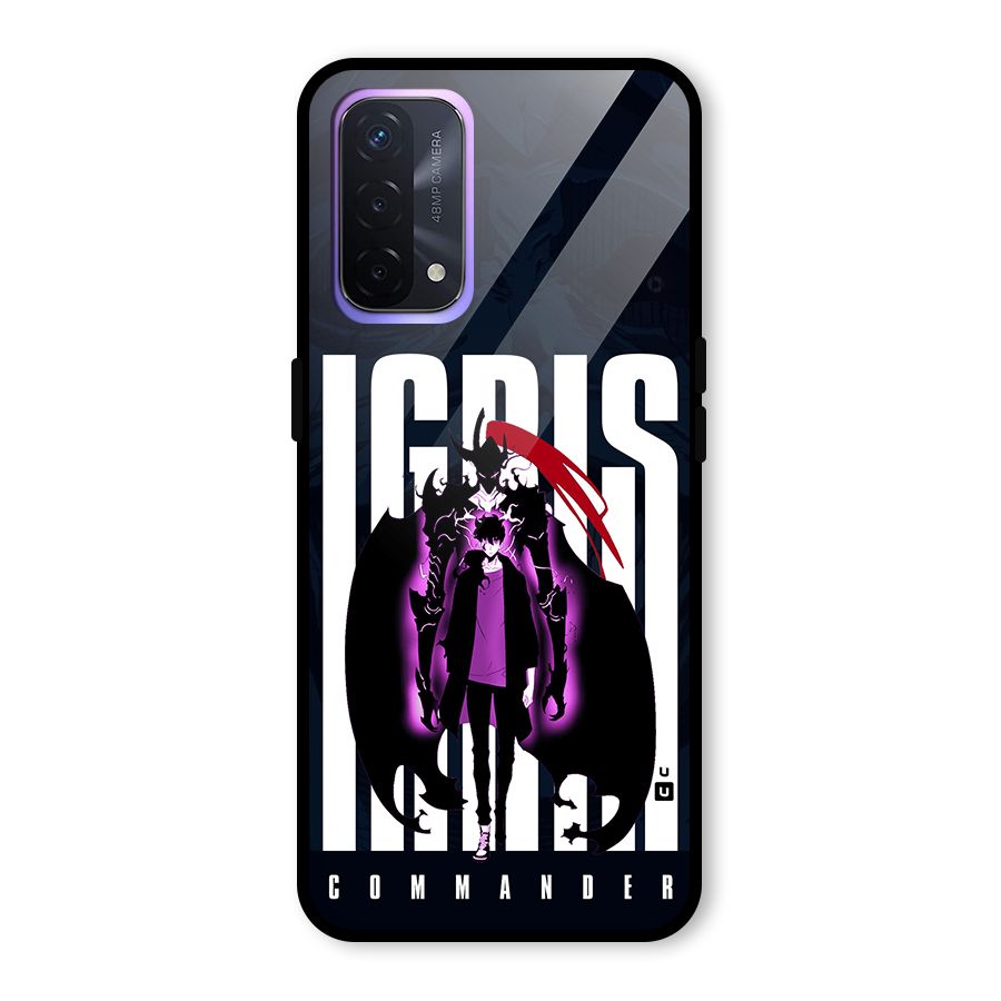 Commander Igris Glass Back Case for Oppo A74 5G