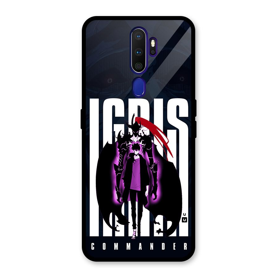 Commander Igris Glass Back Case for Oppo A9 (2020)