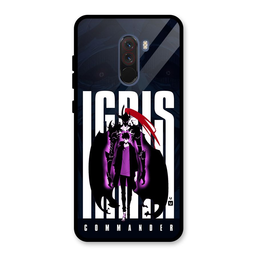 Commander Igris Glass Back Case for Poco F1