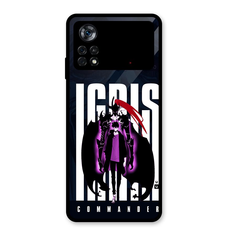 Commander Igris Glass Back Case for Poco X4 Pro 5G