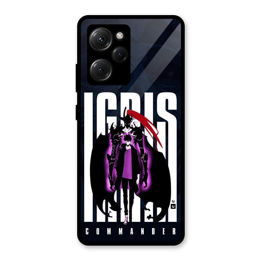 Commander Igris Glass Back Case for Poco X5 Pro