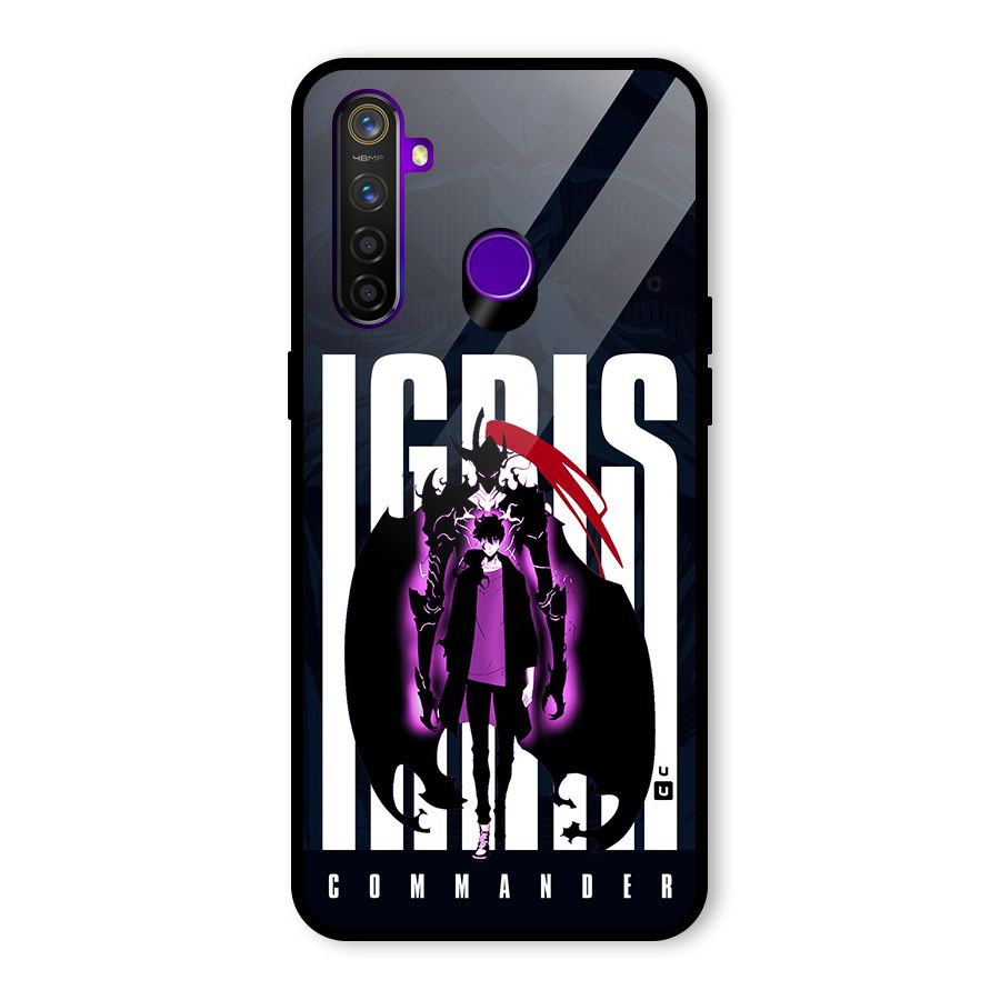 Commander Igris Glass Back Case for Realme 5 Pro