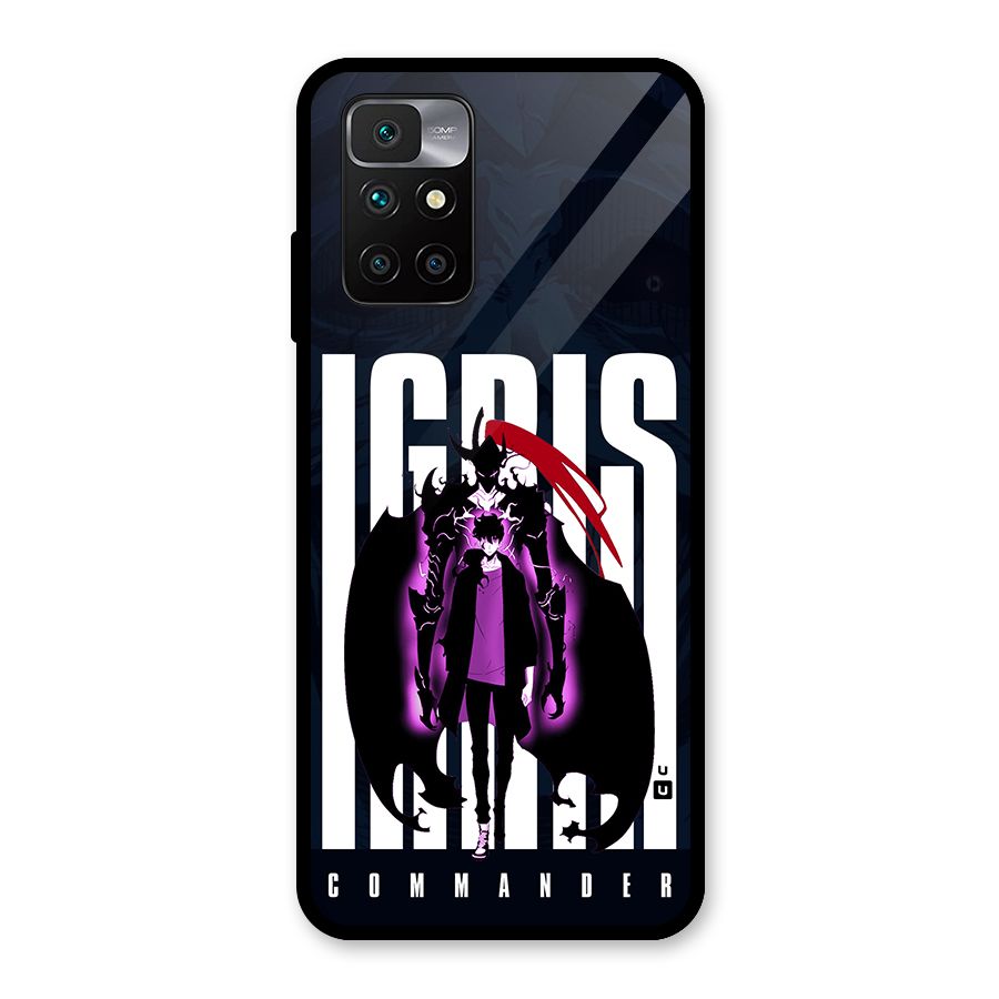 Commander Igris Glass Back Case for Redmi 10 Prime